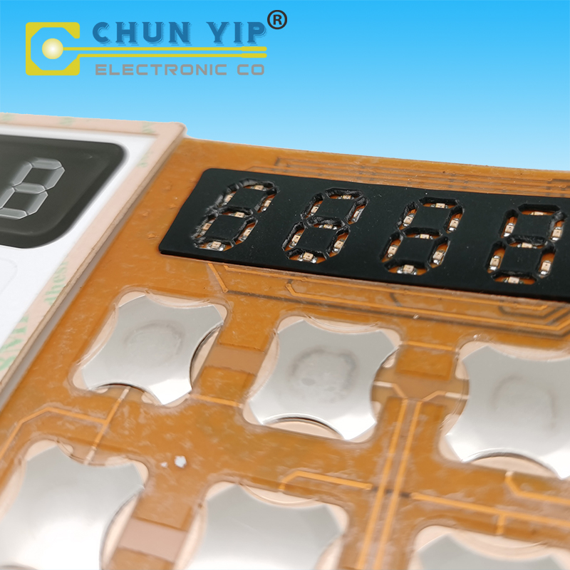 Custom FPC Line Metal Shrapnel Type High Quality Waterproof Frame Membrane Switch Keyboard