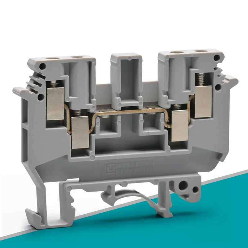 DIN Rail Power Spring Terminal Block Industrial Cable Electrical Connector