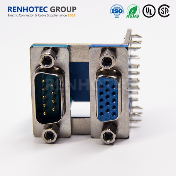 Discount Double Layer dB Connector VGA15pin to dB9pins