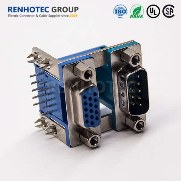 Discount Double Layer dB Connector VGA15pin to dB9pins
