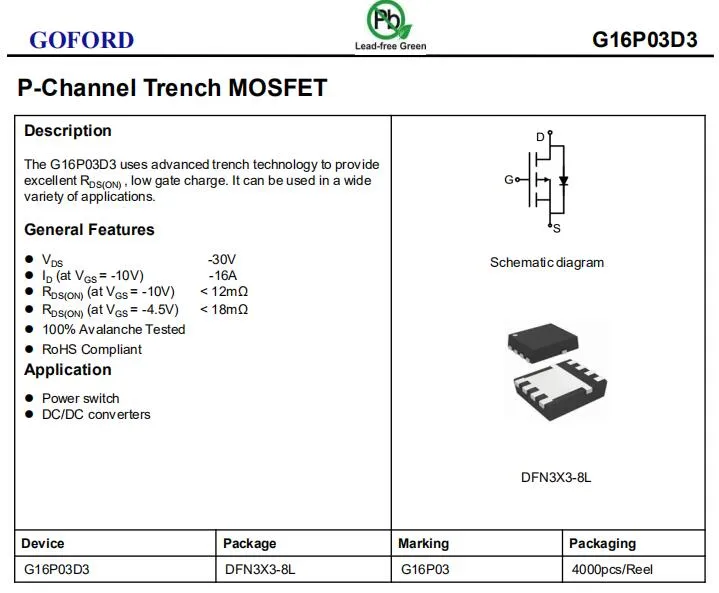 Discrete Semiconductors Transistor Fets P Channel Low Voltage Mosfet