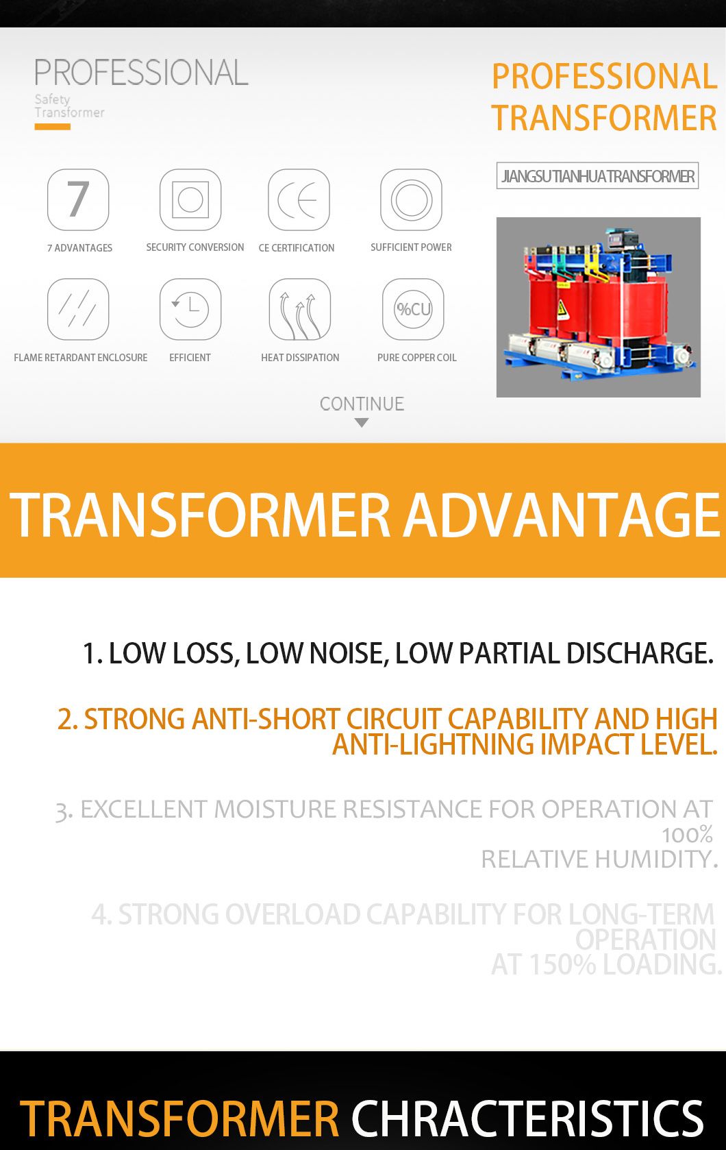 Distribution Electric Power Transformer Three Phase Step Down 50kVA 100 kVA 125kVA 11 Kv Oil-Immersed