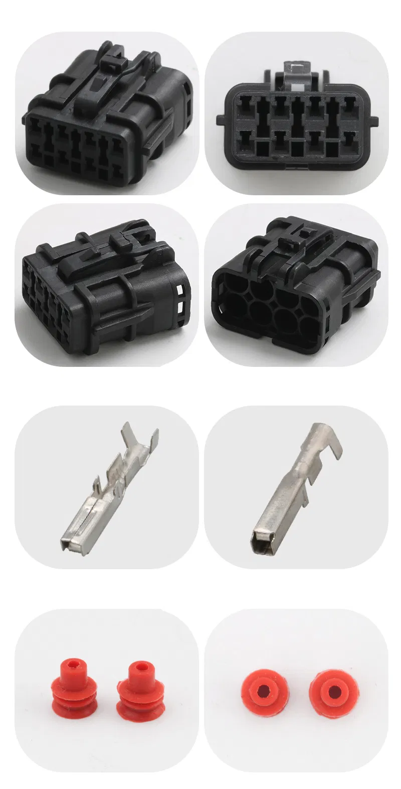 DJ7141y-2-11/21 Automobile Waterproof Wiring Harness Connector Jae Shell Male and Female Pair Wiring Pair Mg640352 Mg610350 7222 (7123) -7544-40