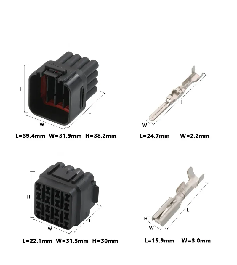 DJ7163y-2.2-11/21 Sumitomo 6188-0353 6181-6457 Waterproof Cable Wiring Harness Connector for Vehicle 16p Wire to Wire to Housing Terminal