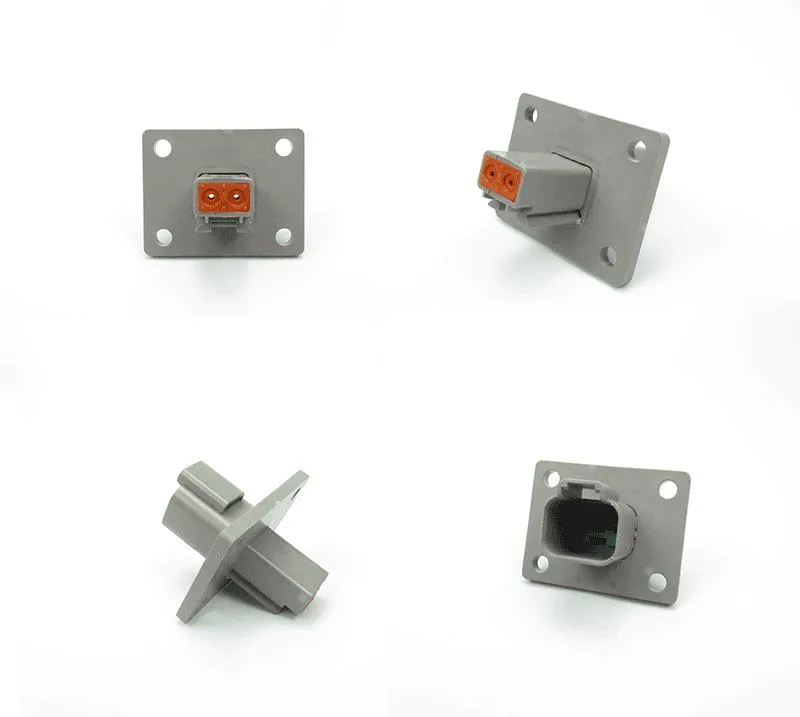 Dt04-2p-L012 2p Waterproof Housing Plastic Black Connector Electronics Plug