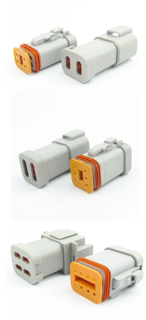 Dt04-4p-E005 4p Waterproof Housing Plastic Gray Connector Part Sheath Auto Connector