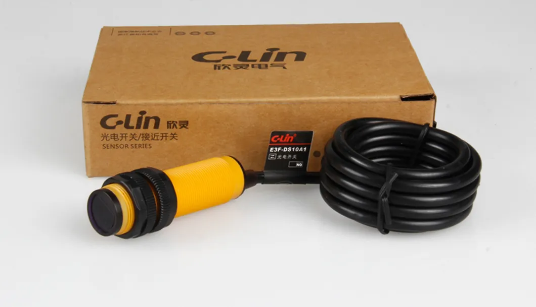 E3f-5b1 PNP Output Through Beam Type 5m Distance Plastic Photoelectric Sensor