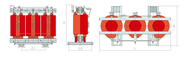 Epoxy Resin Casting 11kVA Dry-Type Distribution Transformer