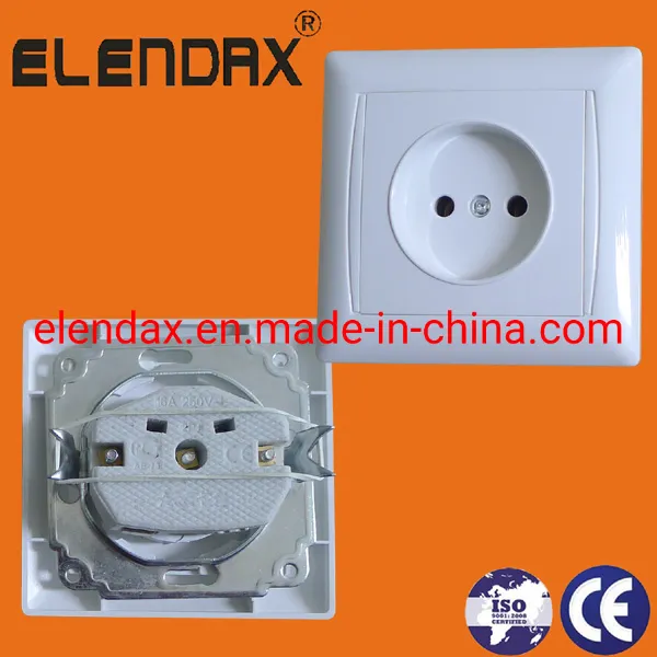 Euro Style Flush Mounting Wall Socket Outlet (F6009)