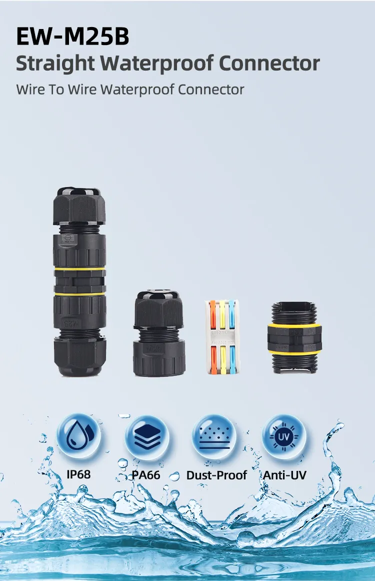 Factory IP68 Waterproof Connector Quick Connectors