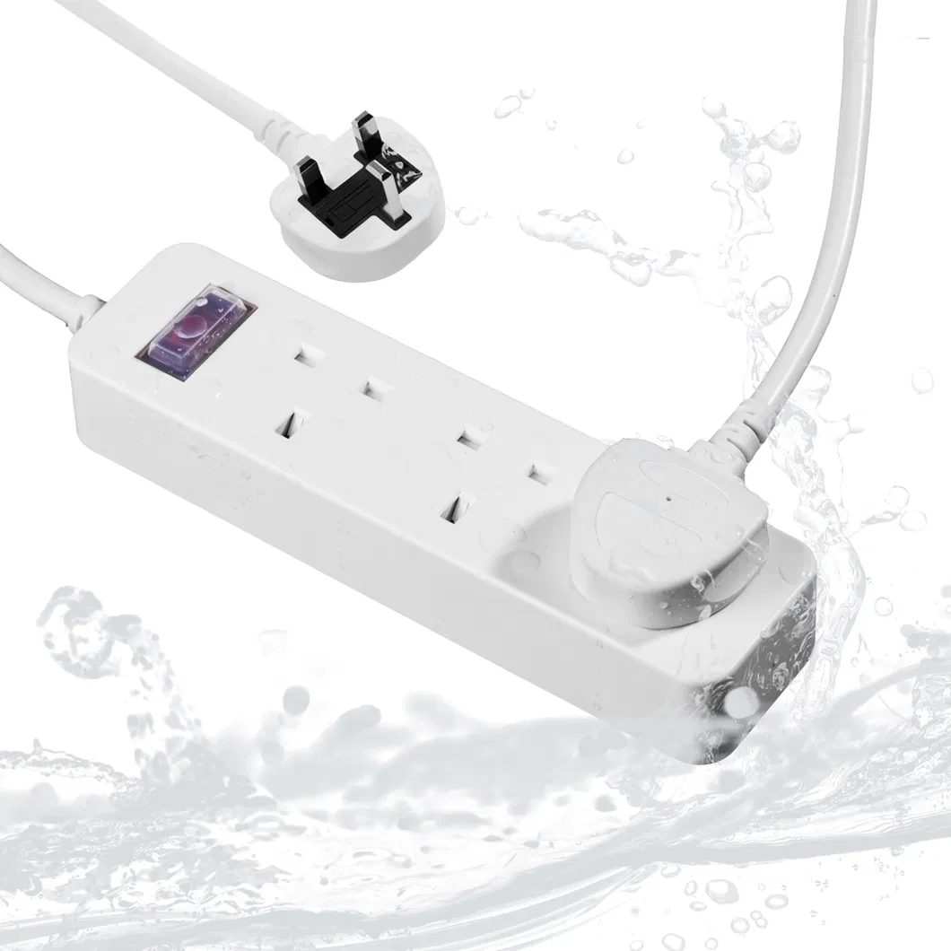 Factory Supply Waterproof Power Strip UK Surge Protector Extension Socket Lead