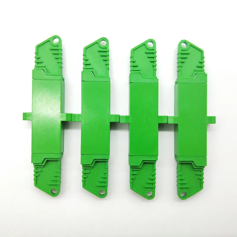 Fiber Optic Adapter Flat Connector E2000 APC to E2000 APC 9 / 125μ M Sx with Ceramic Sleeve