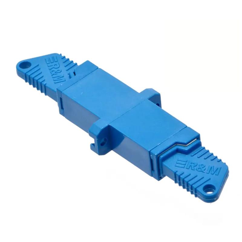 Fiber Optic Adapter Flat Connector E2000 APC to E2000 APC 9 / 125μ M Sx with Ceramic Sleeve