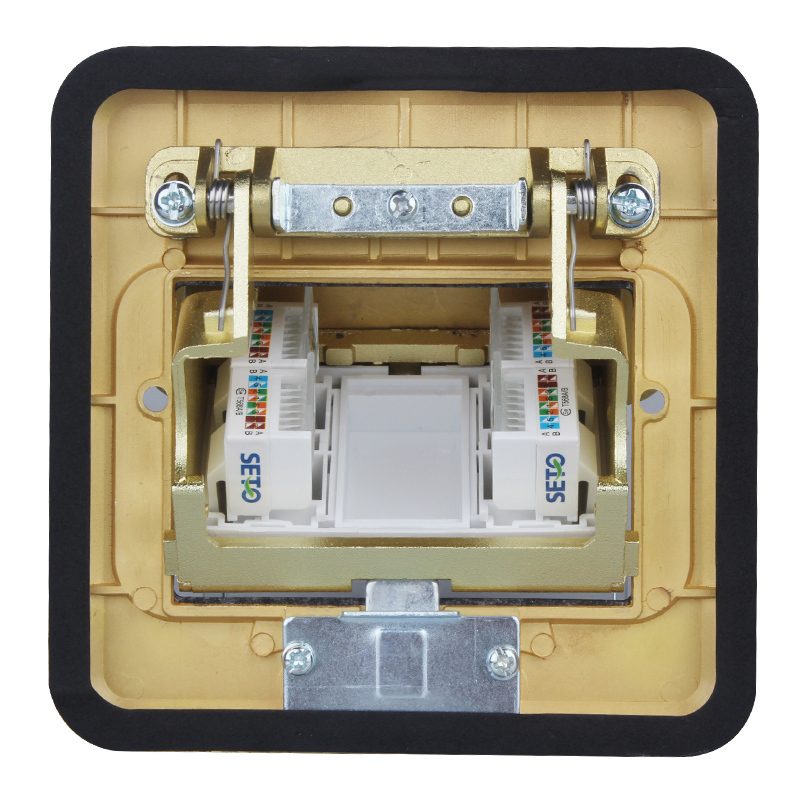 Four - Digit Network Computer 4 - Port Cable All Copper Waterproof Pop-up Copper Floor Socket