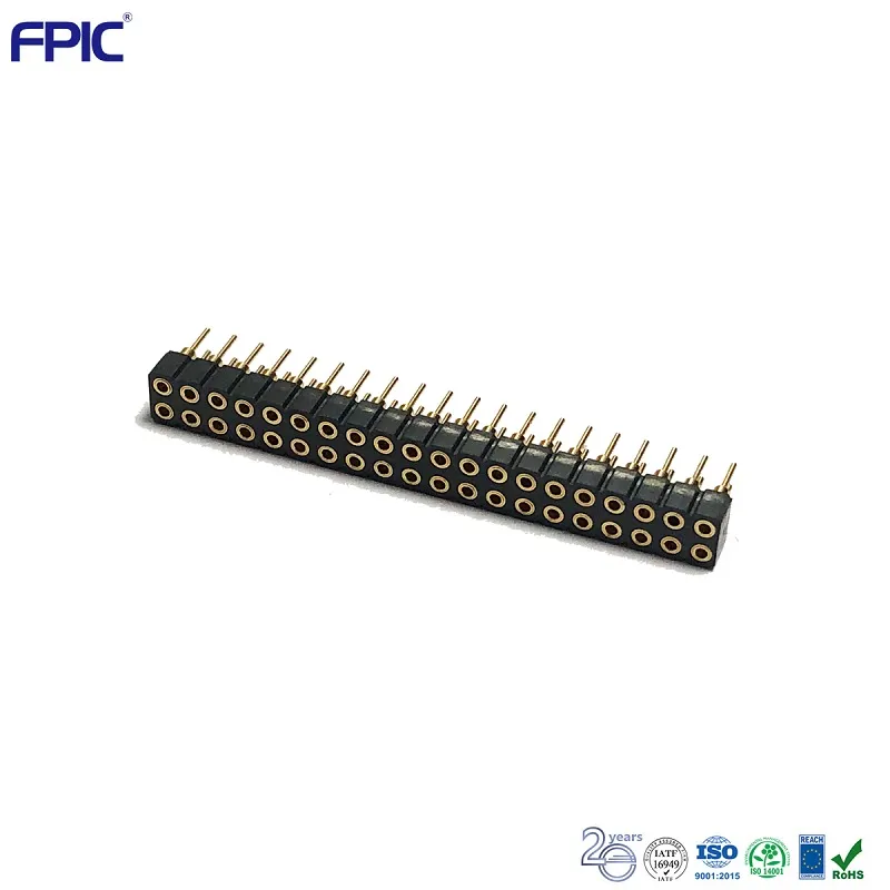 Fpic Samtec Connector 1.27mm PCB Single Row Double Row Y/U Port Female Header Single Row Double Row Y/U Port