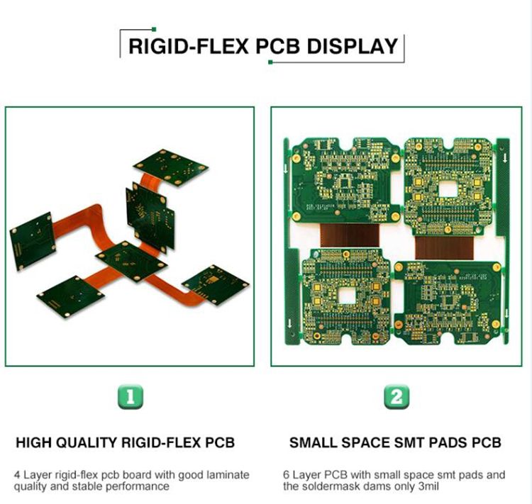 Fr4+Pi Rigid-Flex Electronic PCB Circuit Board Rigid Flexible PCB
