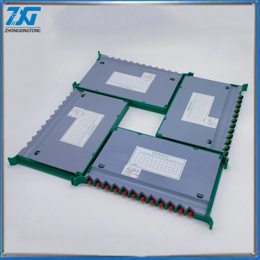 FTTH Fiber Optic PLC Spitter with Sc Upc Connectors Cassette Type Splitter