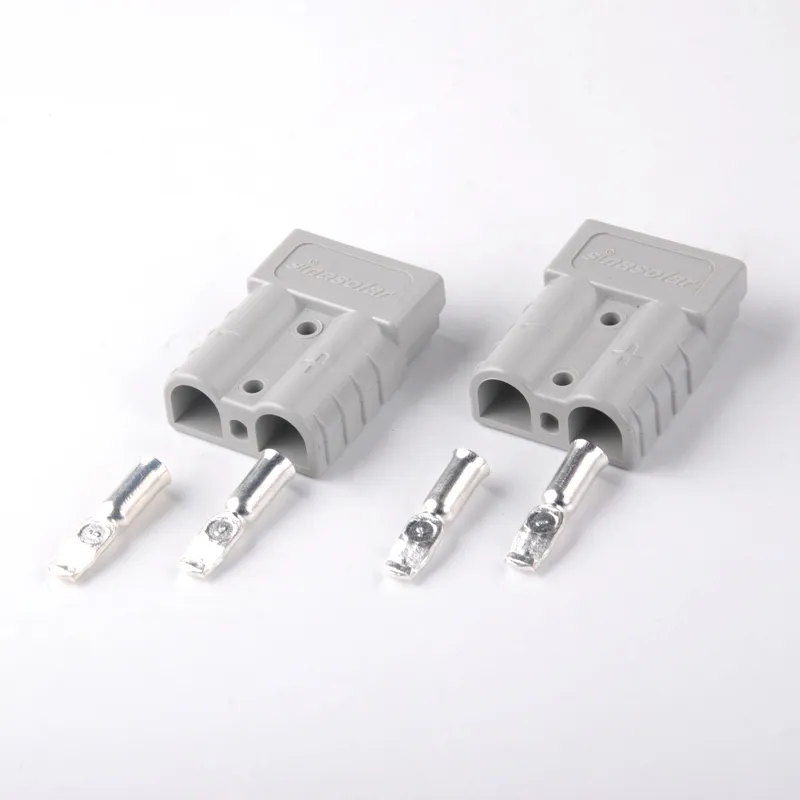 Genuine Grey Anderson Battery Connector 50A/600V Anderson Type Power Plug (Solder&crimp)