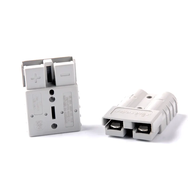 Genuine Grey Anderson Battery Connector 50A/600V Anderson Type Power Plug (Solder&crimp)