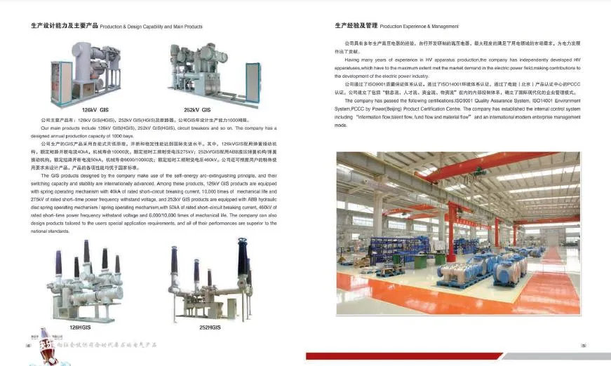Gis 33kv Voltage Class Fs6 Gas Insulated Metal Enclosed Switchgear