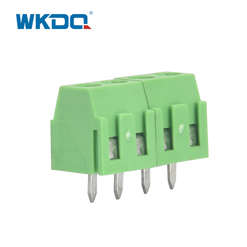 Green Color PCB Screw Terminal Connectors 3.81 mm Pitch
