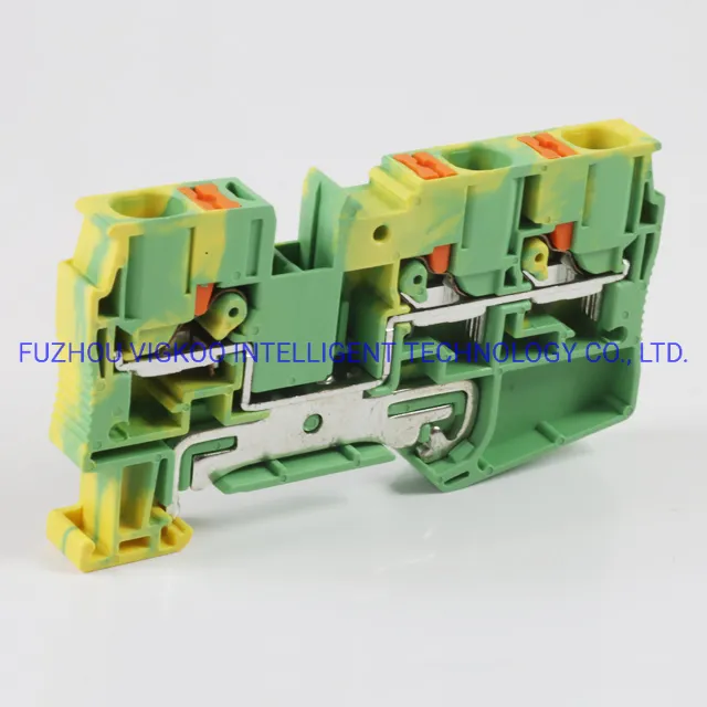 Ground Terminal Block Uj6-6/1X2jd with Three Connections for The Combination Apply in The Different Occasions