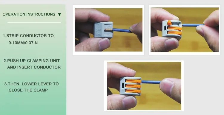 Gwiec Quality Products Waterproof Pct 213 3 Pin Wire Connector