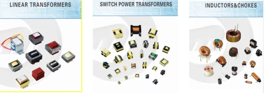 High Frequency Ee Series Ferrite Core Wound Components SMPS Transformer for Converter