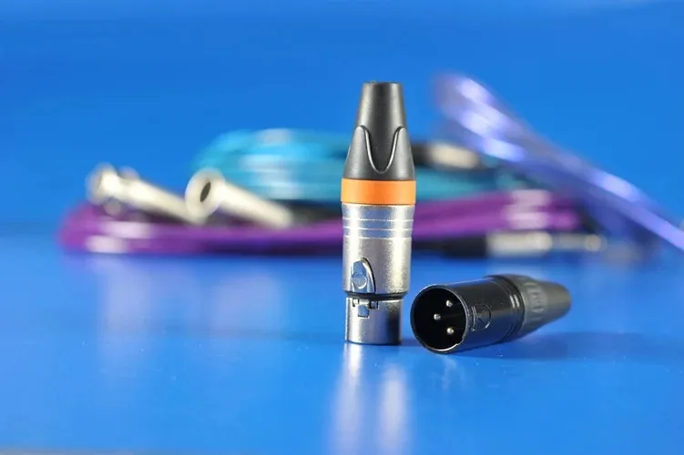 High Performance Microphone Audio Jack Plug, Cannon Plug 3 Pin Connector, XLR Connector