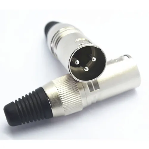 High Performance Microphone Audio Jack Plug, Cannon Plug 3 Pin Connector, XLR Connector