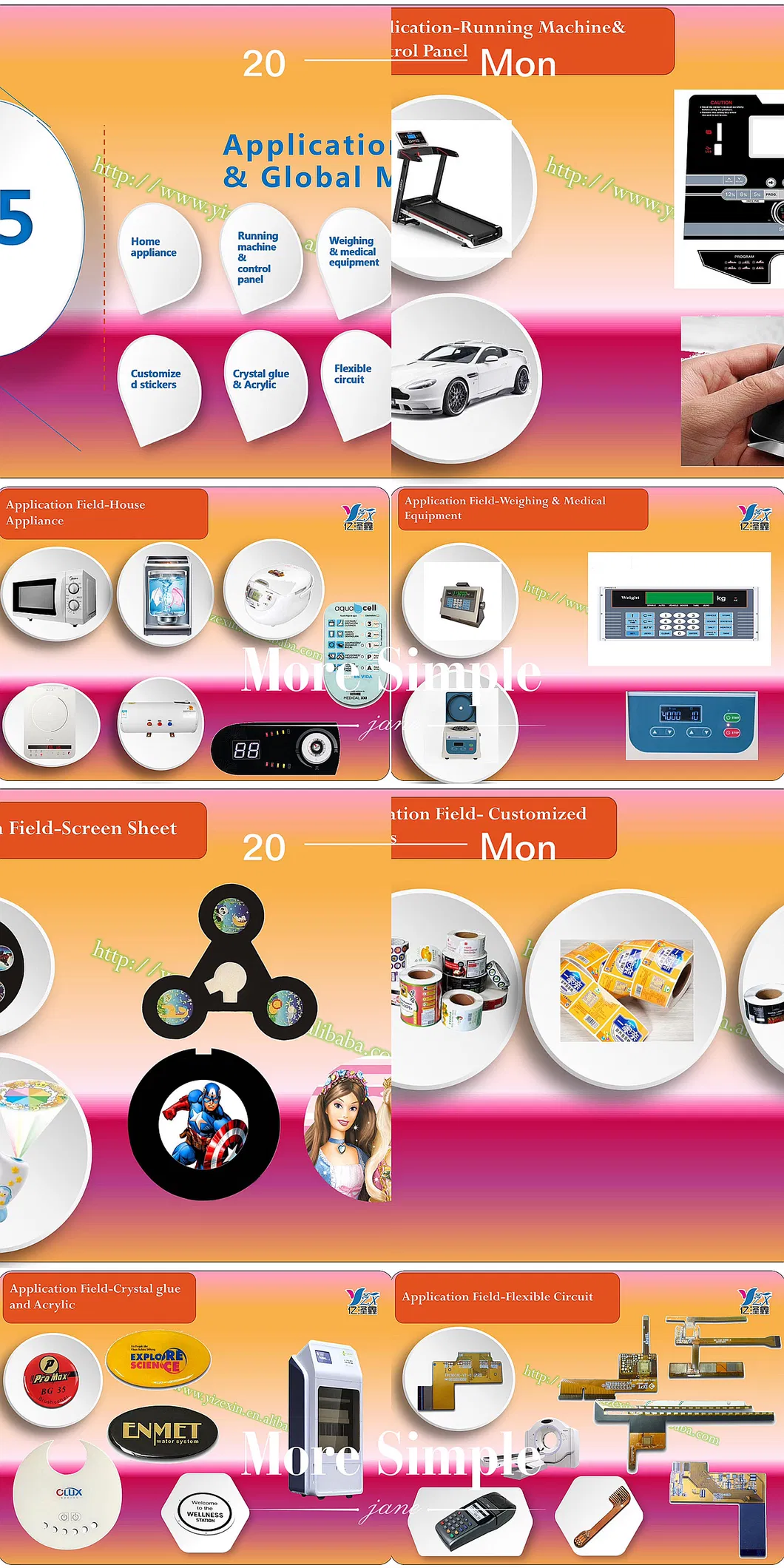 High Quality Fashion Design Membrane Switch Graphic Overlay in Keypads&Keyboard