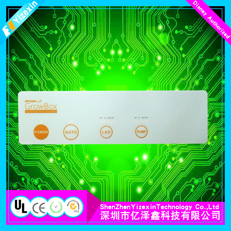 High Quality Fashion Design Membrane Switch Graphic Overlay in Keypads&Keyboard