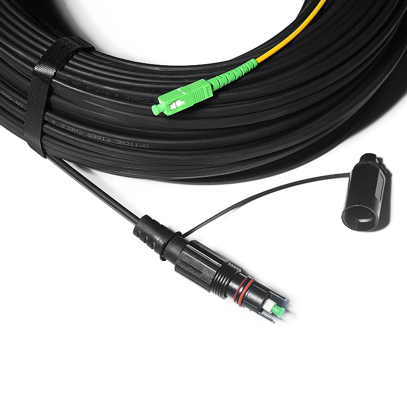 High Quality Telecom Equipment Special Optitap to Sc/APC Singlemode 3.0mm 2meter Fiber Optic Jumper FTTH Waterproof Patch Cord