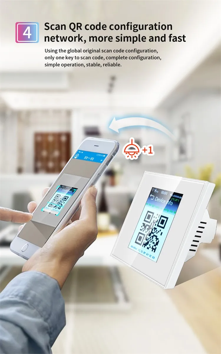 Home Automation WiFi Smart Boiler Switch Compatible with Google Home Alexa