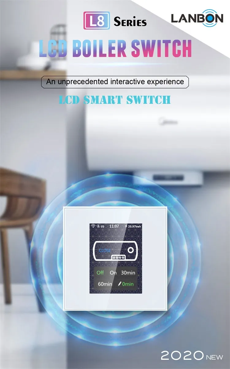 Home Automation WiFi Smart Boiler Switch Compatible with Google Home Alexa