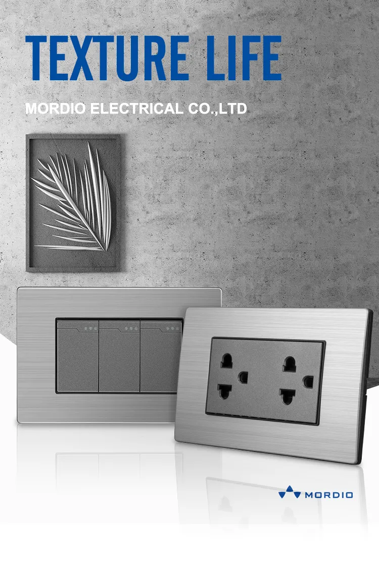 Hot Selling Wholesale Office Hotel Stainless Steel Wall Switch in Ecuador