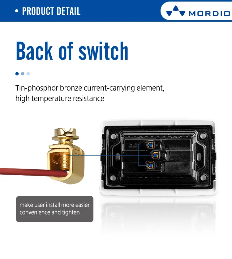 Hot Selling Wholesale Office Hotel Stainless Steel Wall Switch in Ecuador