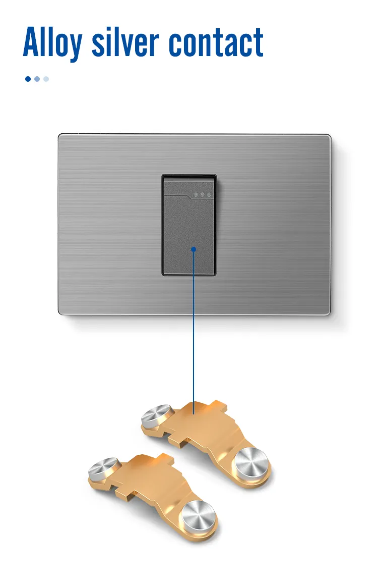 Hot Selling Wholesale Office Hotel Stainless Steel Wall Switch in Ecuador