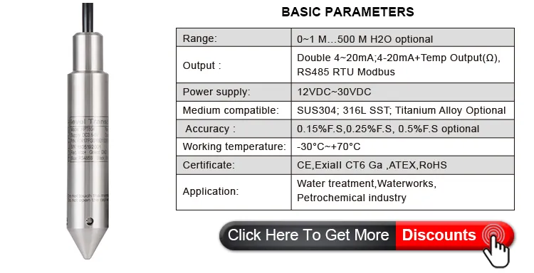 Hpt604 Submersible Analog Water Level Sensor