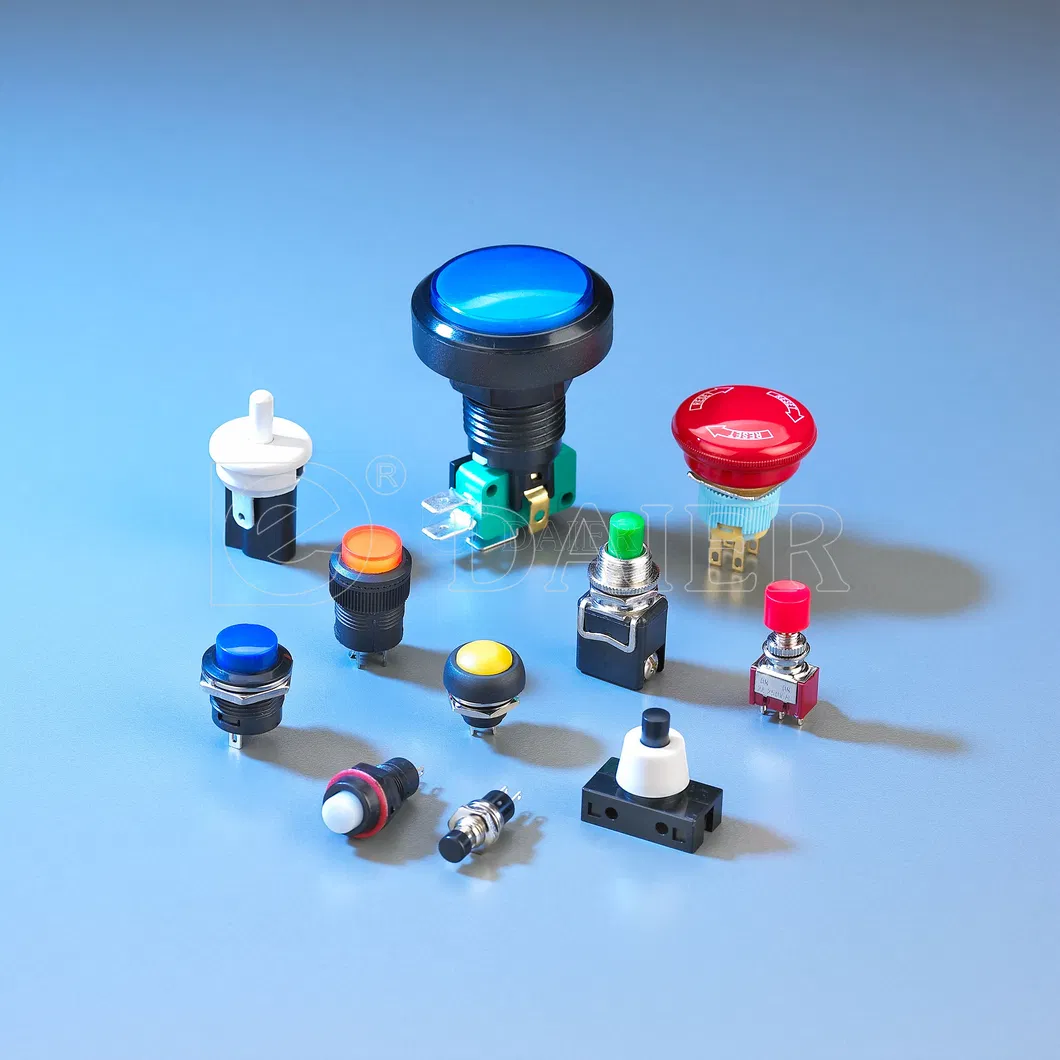 Illuminated Game Machine Push Button Micro Switch with Convex Round