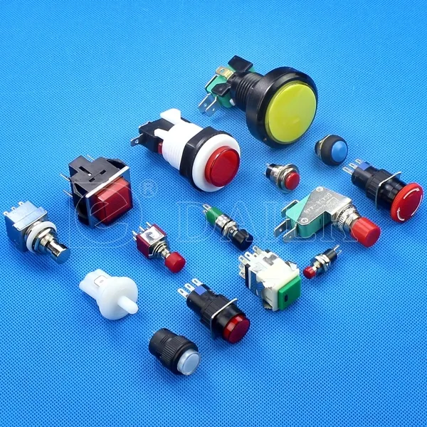 Illuminated Game Machine Push Button Micro Switch with Convex Round