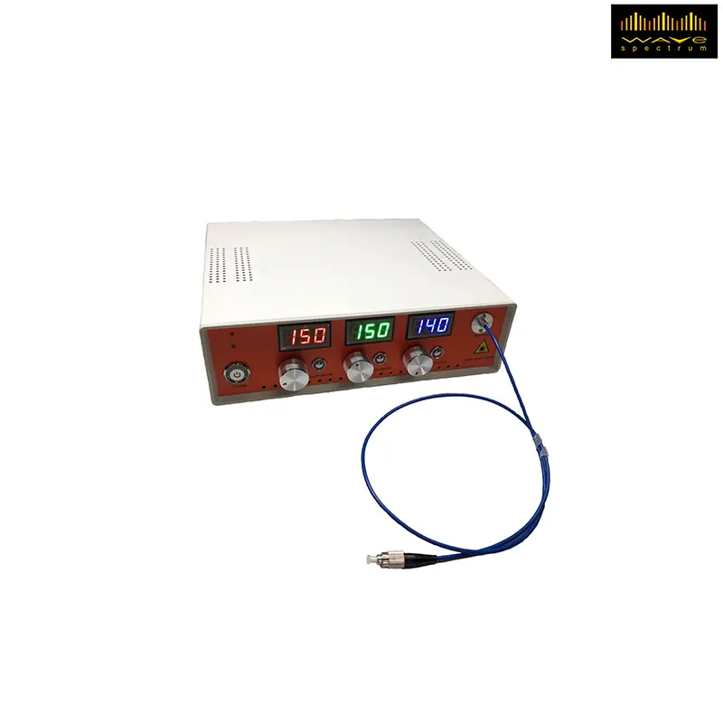 Triplex 3-Wavelength White light Fiber Coupled Laser Source