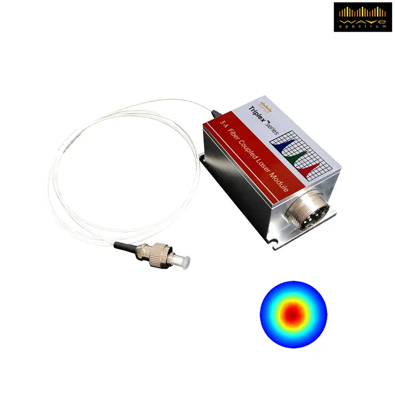 Triplex 3-Wavelength White light Fiber Coupled Laser Module