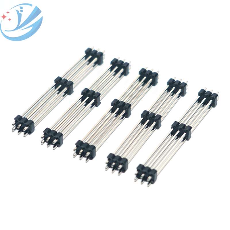 2.54 Pitch 2 Row 6Pin Header DIP Male Connector
