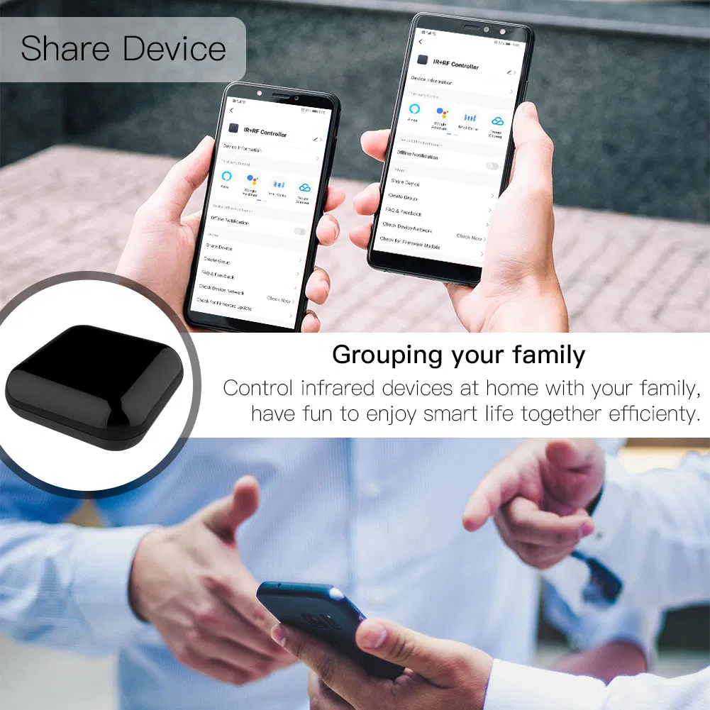 Infrared+RF315+RF433 Remote Control Tuya Smart Home Automation All in One, Alexa Google Home Voice Control, Smartlife Mobile APP Wireless Control