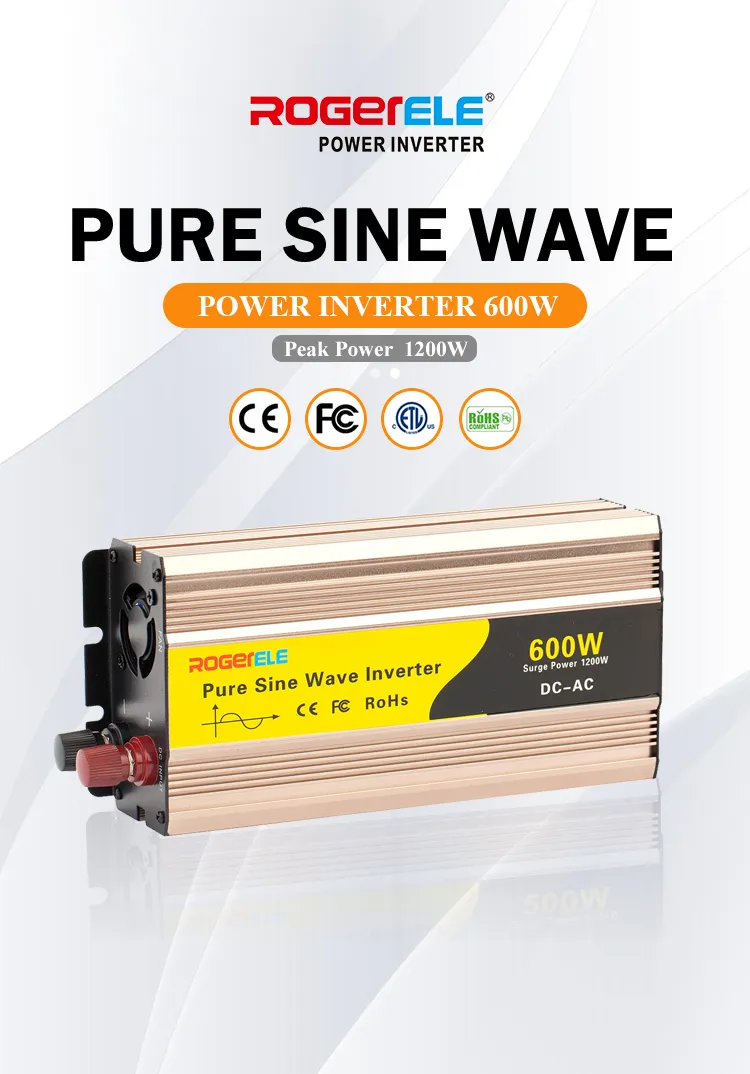 Intelligent 600W Pure Sine Wave 12/24V to 110V/120V/220V DC to AC Power Inverter with Top Quality