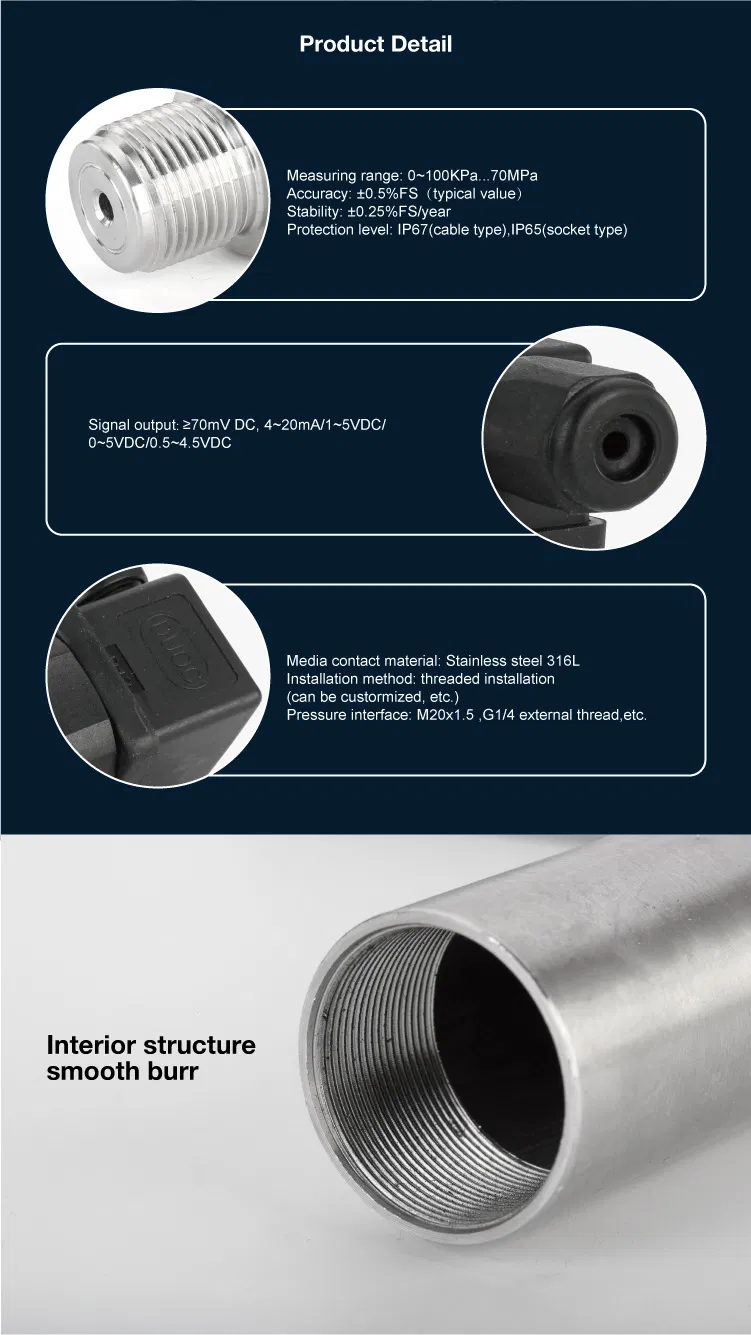 Jc624 Low Cost Pressure Sensor for Medical Equipment