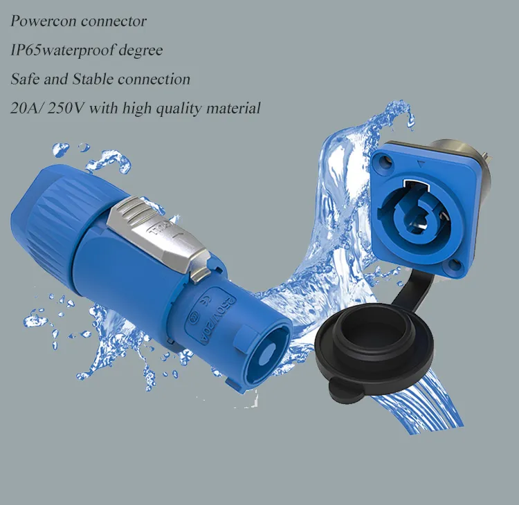 Jnicon Powercon Audio & Video Panel Socket Male Female Connector for Speaker