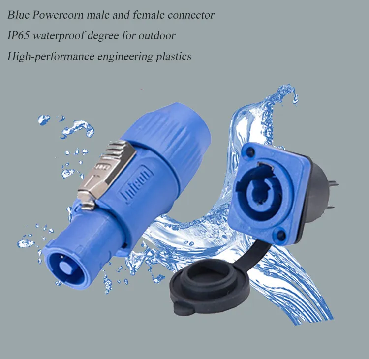 Jnicon Powercon Audio & Video Panel Socket Male Female Connector for Speaker