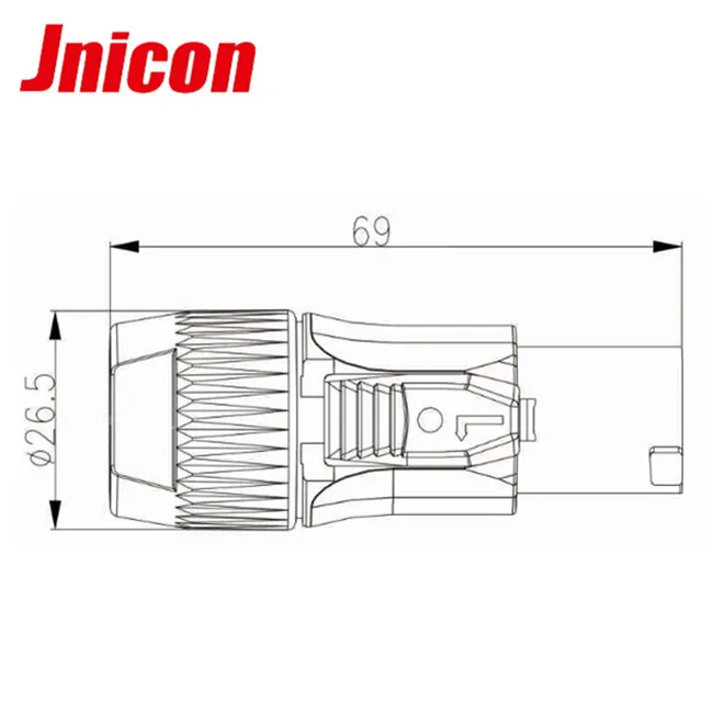 Jnicon Powercon Audio & Video Panel Socket Male Female Connector for Speaker